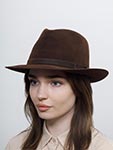 Шляпа STETSON арт. 2198207 FEDORA FURFELT (темно-коричневый)
